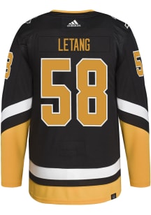 Adidas Kris Letang Pittsburgh Penguins Mens Black THIRD Hockey Jersey