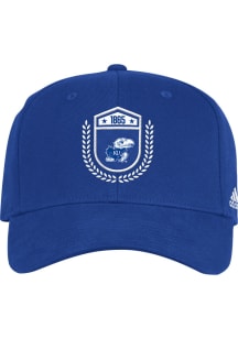 Adidas Kansas Jayhawks Mens Blue Unstructured Stretch Flex Hat