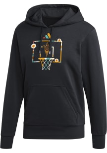 Adidas Arizona State Sun Devils Mens Black Black History Month Long Sleeve Hoodie