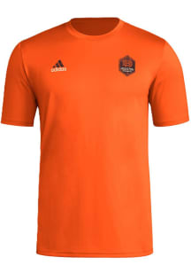 Adidas Houston Dynamo Orange Local Stoic Short Sleeve T Shirt
