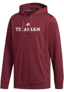 Adidas Texas A&M Aggies Mens Maroon Fleece Long Sleeve Hoodie
