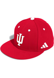 Adidas Indiana Hoosiers Mens Cardinal On Field Baseball Fitted Hat