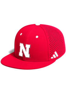 Adidas Nebraska Cornhuskers Mens Red On Field Baseball Special Fitted Hat