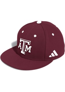 Adidas Texas A&M Aggies Mens Maroon On Field Baseball Fitted Hat