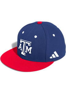 Adidas Texas A&M Aggies Mens Navy Blue On Field Baseball Fitted Hat