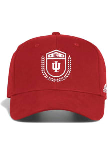 Adidas Indiana Hoosiers Mens Cardinal Unstructured Laurel Stretch Flex Hat