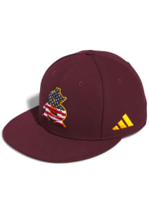 Adidas Arizona State Sun Devils Mens Maroon Flag On Field Baseball Fitted Hat