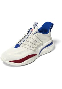 Adidas Kansas Jayhawks White Adidas Alphaboost Mens Shoes