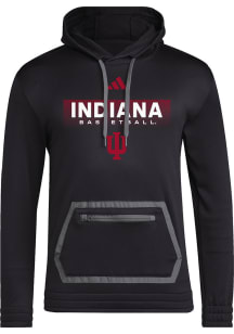 Adidas Indiana Hoosiers Mens Black Team Basketball Locker In The Fade Hood