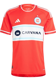 Chicago Fire Mens Adidas Authentic Soccer Home Jersey - Red