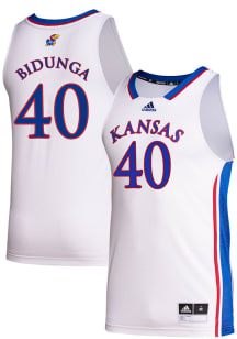 Flory Bidunga  Adidas Kansas Jayhawks White NIL Game Jersey