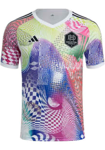 Adidas Houston Dynamo Mens White Pride Pre-match Jersey