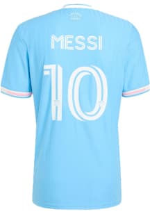 Lionel Messi Inter Miami CF Mens Authentic Soccer Third Authentic Jersey - Light Blue