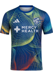 Adidas FC Cincinnati Mens Blue United We Play Pre-match Jersey