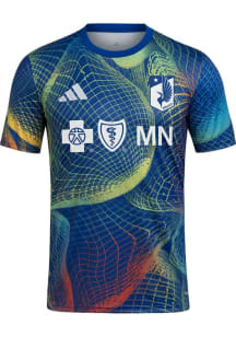 Adidas Minnesota United FC Mens Blue United We Play Pre-match Jersey