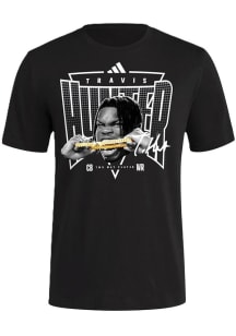 Travis Hunter Colorado Buffaloes Black Gold Chain Short Sleeve Fashion Player T Shirt