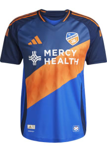 FC Cincinnati Mens Adidas Authentic Soccer 25-26 Home Jersey - Blue