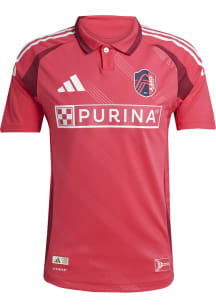 St Louis City SC Mens Adidas Authentic Soccer 25-26 Home Jersey - Red