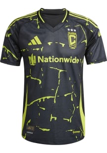 Columbus Crew Mens Adidas Authentic Soccer 25-26 Away Jersey - Black