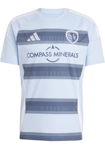 Sporting Kansas City Mens Adidas Replica Soccer 25-26 Home Jersey - Light Blue