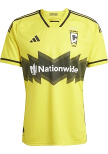 Columbus Crew Mens Adidas Authentic Soccer 24-25 Home Jersey - Yellow