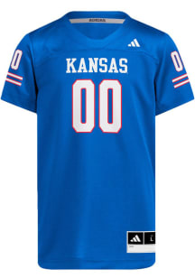 Adidas Kansas Jayhawks Youth Blue Strategy Football Jersey