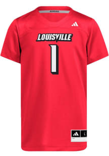 Adidas Louisville Cardinals Youth Red Replica Football Jersey
