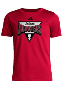 Adidas Indiana Hoosiers Youth Cardinal What A Relief Short Sleeve T-Shirt