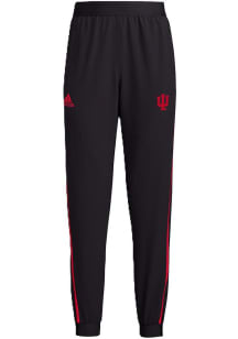 Adidas Indiana Hoosiers Womens Sideline Woven Black Sweatpants