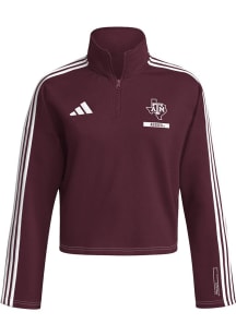 Adidas Texas A&M Aggies Womens Maroon Just a Tidbit Qtr Zip