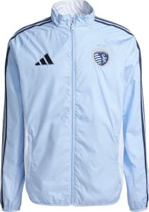 Adidas Sporting Kansas City Mens Light Blue Anthem Track Jacket