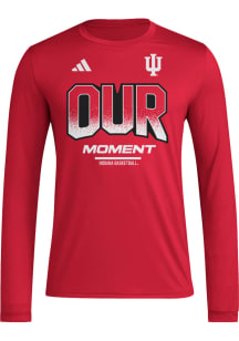 Adidas Indiana Hoosiers Crimson Basketball March Madness Long Sleeve T-Shirt
