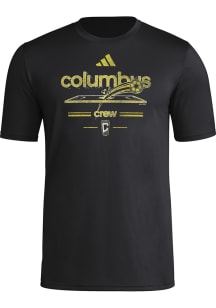 Adidas Columbus Crew Black Vintage Worldie Short Sleeve T Shirt