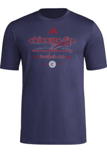 Adidas Chicago Fire Navy Blue Vintage Worldie Short Sleeve T Shirt