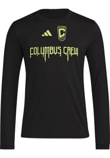 Adidas Columbus Crew Black Pregame Jersey Hook Long Sleeve T-Shirt