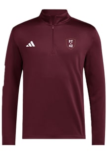 Adidas Arizona State Sun Devils Mens Maroon Icon Hero Golf Long Sleeve Qtr Zip Pullover