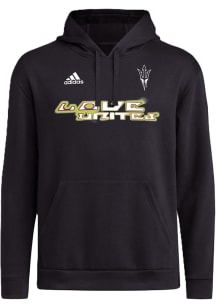 Adidas Arizona State Sun Devils Mens Black Pride Fleece Long Sleeve Hoodie