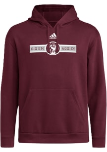 Adidas Texas A&M Aggies Mens Maroon 12TH Man Long Sleeve Hoodie
