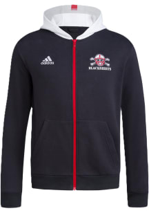 Adidas Nebraska Cornhuskers Mens Black Moments Fan Hero Long Sleeve Full Zip Jacket