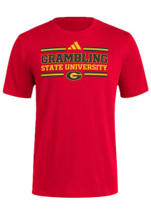 Adidas Grambling State Tigers Red Strategy Short Sleeve T Shirt