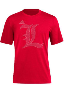 Adidas Louisville Cardinals Red Locker Local Impression Blend Short Sleeve Fashion T Shirt