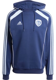 Adidas Sporting Kansas City Mens Navy Blue Travel Hood