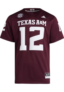 Adidas Texas A&M Aggies Maroon Football Away Football Jersey