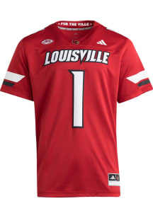 Adidas Louisville Cardinals Red Football Home Football Jersey
