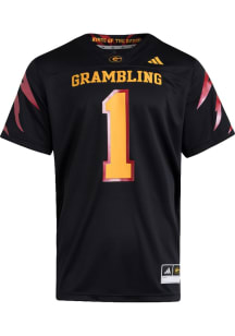 Adidas Grambling State Tigers Black Football Strategy Football Jersey