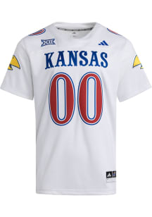 Adidas Kansas Jayhawks White Premier Strategy Football Jersey