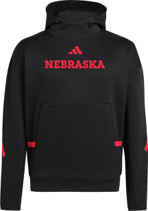 Adidas Nebraska Cornhuskers Mens Black ZNE Hood