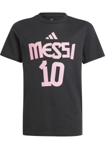 Lionel Messi Inter Miami CF Youth Black Name and Number Player Tee