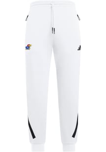 Adidas Kansas Jayhawks Mens White Z.N.E. Pants