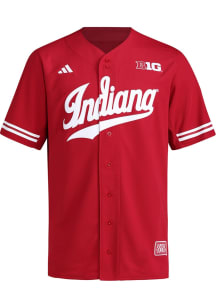 Adidas Indiana Hoosiers Mens Cardinal Replica Baseball Jersey
